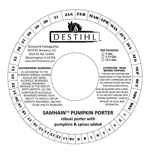 Destihl Samhain Pumpkin Porter September 2014