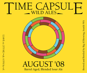 Time Capsule Wild Ales August '08 Barrel Aged, Blended Sour Ale September 2014