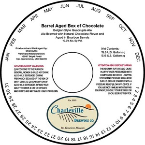 Charleville Barrel Aged Box Of Chocolate September 2014