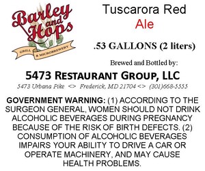 Tuscarora Red Ale September 2014