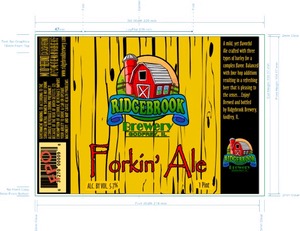 Ridgebrook Brewery, LLC Forkin' Ale October 2014