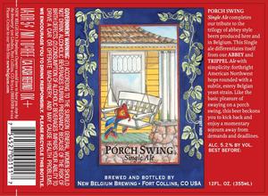 New Belgium Brewing Porch Swing October 2014