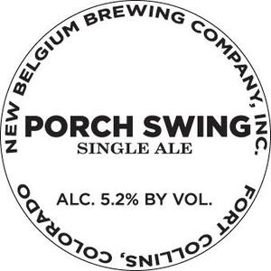 New Belgium Brewing Company, Inc. Porch Swing September 2014