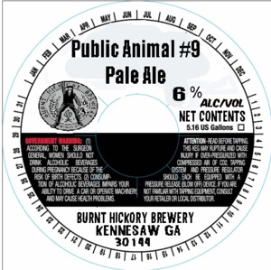 Burnt Hickory Brewery Public Animal #9 October 2014