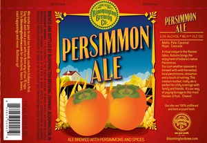 Bloomington Brewing Company Persimmon Ale October 2014