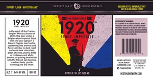 Destihl Brewery 1920 Stout Imperiale October 2014