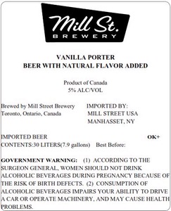 Mill St. Brewery Vanilla Porter