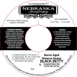 Nebraska Brewing Company Black Betty October 2014
