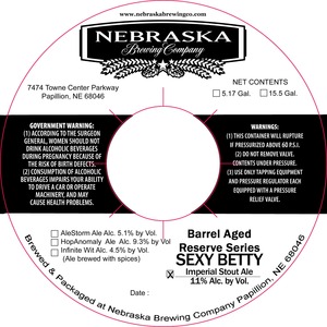 Nebraska Brewing Company Sexy Betty October 2014