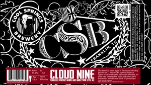 Cool Springs Brewery Cloud Nine October 2014