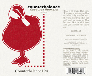 Counterbalance Brewing Company Counterbalance IPA October 2014