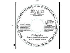 Nevin's Brewing Company Midnight Saison