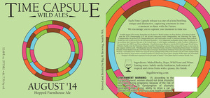 Time Capsule Wild Ales August '14 Hopped Farmhouse Ale November 2014