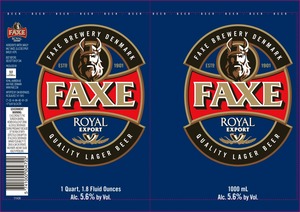 Faxe Royal Export November 2014