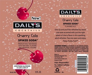 Daily's Cocktails Cherry Cola Spiked Soda October 2014