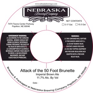 Nebraska Brewing Company Attack Of The 50 Foot Brunette October 2014