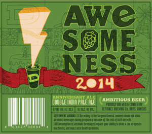 Defiance Brewing Co. Awesomeness 2014 October 2014