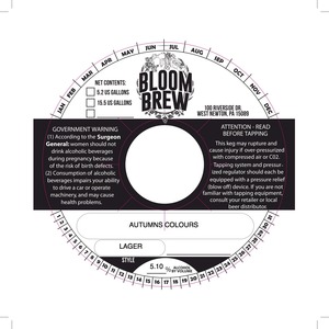 Bloom Brew Autumns Colours October 2014