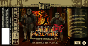 Swamp Head Brewery Knights Of The Barleywine - 2013 November 2014
