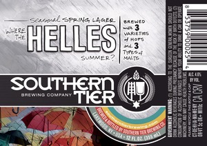 Southern Tier Brewing Company Where The Helles Summer? November 2014