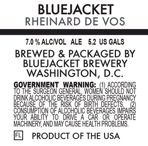 Bluejacket Rheinhard De Vos