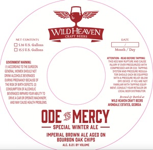 Ode To Mercy Special Winter Ale November 2014