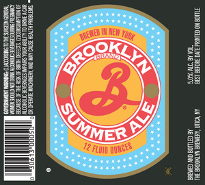 Brooklyn Summer Ale December 2014