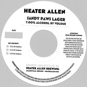Heater Allen Brewing Sandy Paws November 2014