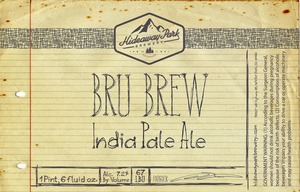 Hideaway Park Brewery Brubrew India Pale Ale January 2015