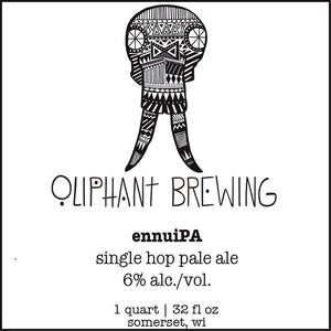 Oliphant Brewing Ennuipa December 2014