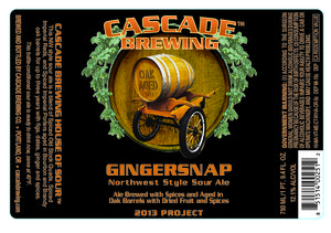 Cascade Brewing Gingersnap January 2015