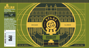 Atlas Brewing Company Rookery Rye IPA December 2014