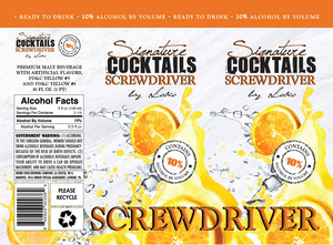 Signature Cocktails By Loko Screwdriver December 2014