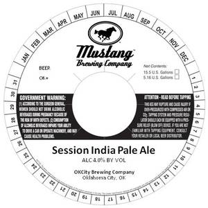 Mustang Brewing Company Session India Pale Ale January 2015
