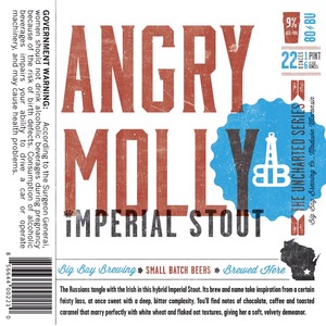 Big Bay Brewing Co. Angry Molly Imperial Stout January 2015