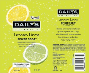 Daily's Cocktails Lemon Lime Spiked Soda January 2015