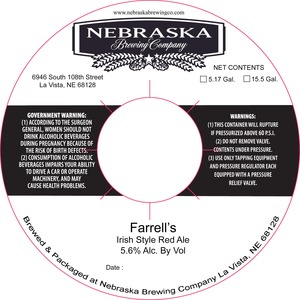 Nebraska Brewing Company Farrell's January 2015