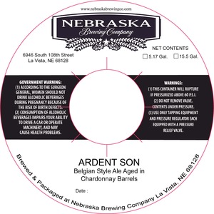 Nebraska Brewing Company Ardent Son January 2015