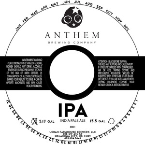 Anthem Brewing Company IPA January 2015