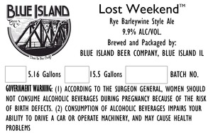 Blue Island Beer Company Lost Weekend