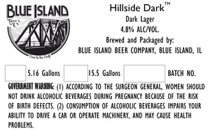 Blue Island Beer Company Hillside Dark January 2015