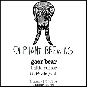 Oliphant Brewing Gaer Bear January 2015