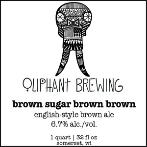 Oliphant Brewing Brown Sugar Brown Brown January 2015