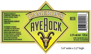 Cameron's Rye Bock