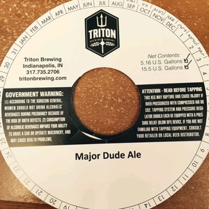 Triton Brewing Major Dude February 2015