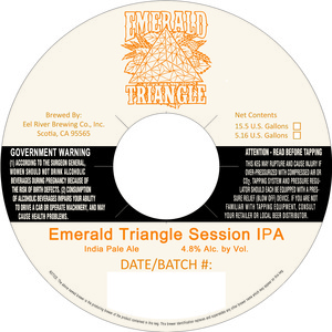 Eel River Brewing Co., Inc. Emerald Triangle January 2015