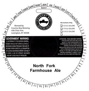 Country Boy Brewing North Fork Farmhouse Ale