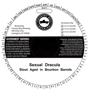 Country Boy Brewing Sexual Dracula February 2015