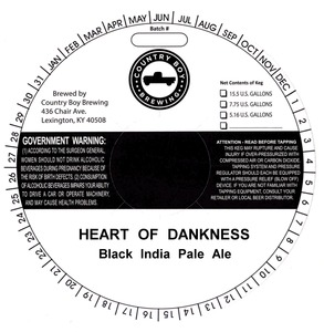 Country Boy Brewing Heart Of Dankness February 2015