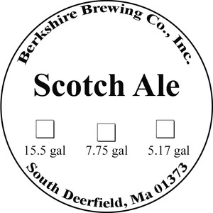 Berkshire Brewing Company Scotch Ale February 2015
